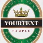 Bier Etikett Vorlage Word Schönste Grünes Bier Etikett — Stockvektor © Nenadsarac