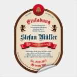 Bieretiketten Selbst Gestalten Vorlagen Luxus Bier Flaschenetikett Als Einladung Hopfen In Rot Mit