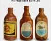Bierflaschen Etiketten Vorlage Kostenlos Schön Vintage Bierflaschen