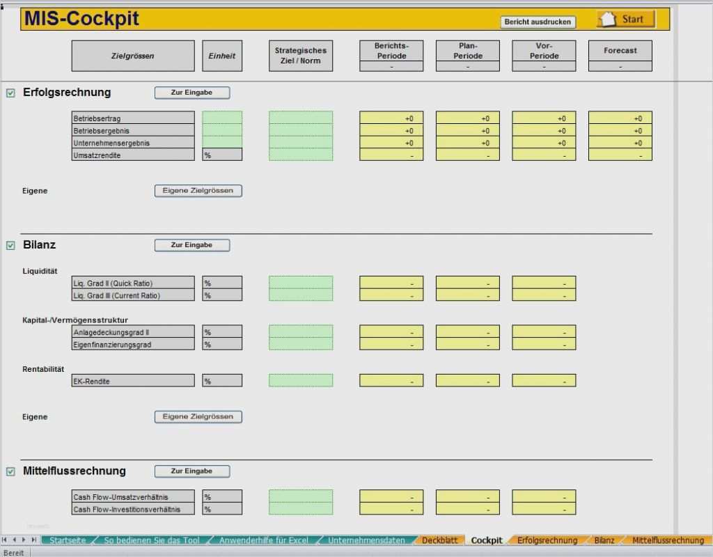 Bilanz Excel Vorlage Beste Bilanz Excel Vorlage Erstaunlich Mis Finanztool Excel