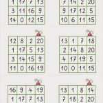 Bingo Vorlage Zum Ausdrucken Angenehm Lernstübchen Zahlen Lesen Bingofelder Zr 20