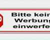 Bitte Keine Werbung Vorlage Bewundernswert Bitte Keine Werbung Einwerfen Briefkasten Schild 70x20 Mm