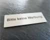 Bitte Keine Werbung Vorlage Bewundernswert Edelstahl Klingelschild Briefkastenschild Bitte Keine