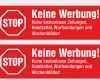 Bitte Keine Werbung Vorlage Einzigartig Keine Werbung Aufkleber Stop Briefkastenwerbung
