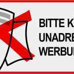 Bitte Keine Werbung Vorlage Inspiration Im Bild Ratzfatz Werbefrei Werden