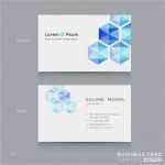 Blau De Kündigung Vorlage Inspiration Blau Hexagon Low Poly Visitenkarte Vorlage