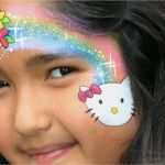 Blumen Schminken Vorlagen Wunderbar Hello Kitty Kinderschminken Anleitung Mit Regenbogen