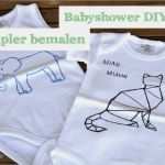 Bodys Bemalen Vorlagen Hübsch Babyshower Diy Strampler Bemalen