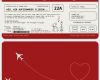 Bordkarte Vorlage Geschenk Erstaunlich Einladungskarten Zur Hochzeit Als Flugticket – Rot