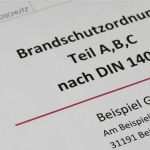 Brandschutzordnung Teil A Vorlage Wunderbar Beispiel Des Teil A Aushang Brandschutzordnung Teil A Gem