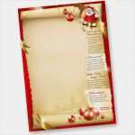Briefbogen Weihnachten Vorlage Cool Weihnachtsbriefpapier Santa Beidseitig 1 000 Blatt
