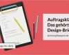 Briefing Grafiker Vorlage Fabelhaft Auftragsklärung Das Gehört In Ein Design Briefing