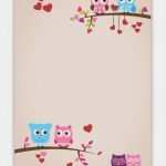 Briefpapier Vorlage Kinder Schön Motiv Briefpapier Kinder Eulen 5048 Din A4 100