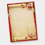 Briefpapier Vorlage Weihnachten Luxus Weihnachtsbriefpapier Santa 50 Blatt Briefpapier
