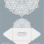 Briefumschlag Drucken Vorlage Einzigartig Vektor Gestanzt Briefumschlag Vorlage — Stockvektor