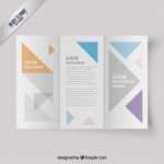 Broschüre Vorlage Download Süß Broschüre Vorlage Mit Dreiecken