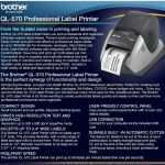 Brother Ql 570 Vorlagen Beste Brother Ql 570 Professional Label Printer 300 X 300