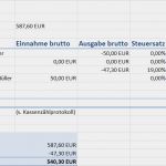 Buchhaltung Kleingewerbe Excel Vorlage Genial ordnungsgemäßes Kassenbuch Faq