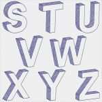 Buchstaben In 3d Vorlagen Neu Zeichnung 3d Buchstaben S Z Vektorgrafik