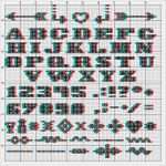 Buchstaben Sticken Vorlage Kostenlos Bewundernswert Kreuzstich Stickvorlage Stickmuster Glitch Schrift