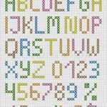 Buchstaben Sticken Vorlage Kostenlos Erstaunlich Stock Vektor Von Bunte Kreuzstich Großbuchstaben Englisch