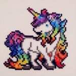 Bügelperlen Einhorn Vorlage Cool Einhorn Bügelperlen Vorlage Unicorn Perler Beads by