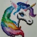 Bügelperlen Einhorn Vorlage Erstaunlich Einhorn Aus Bügelperlen Nach Der Vorlage Unter