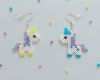 Bügelperlen Einhorn Vorlage Großartig Bubblegum Unicorn Hama Bead Earrings