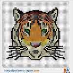 Bügelperlen Eiskönigin Vorlage Elegant Tigerkopf Bügelperlen Vorlage Diy