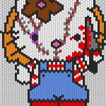 Bügelperlen Schlüsselanhänger Vorlagen Erstaunlich Chucky Hello Kitty Peyote Pinterest