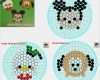 Bügelperlen Schlüsselanhänger Vorlagen Wunderbar Disney Tsum Tsum Mickey and Friends Disney