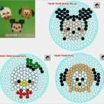 Bügelperlen Schlüsselanhänger Vorlagen Wunderbar Disney Tsum Tsum Mickey and Friends Disney