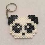 Bügelperlen Schlüsselanhänger Vorlagen Wunderbar Panda Perler Bead Keychain