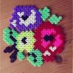 Bügelperlen Stern Vorlagen Erstaunlich Bügelperlen Vorlage Ein Strauß Blumen