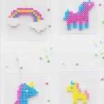 Bügelperlen Vorlage Einhorn Elegant Vorlage Für Einhorn Und Regenbogen Mit Bügelperlen