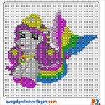 Bügelperlen Vorlage Einhorn Neu Bügelperlen Vorlage Filly Mermaids Hama Bead