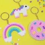 Bügelperlen Vorlage Einhorn Neu Diy Schlüsselanhänger Aus Bügelperlen Einfache Geschenk Idee