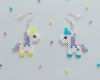 Bügelperlen Vorlage Einhorn Schön Bubblegum Unicorn Hama Bead Earrings