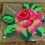 Bügelperlen Vorlagen Blumen Erstaunlich Rose Flower Perler Beads by Elinorleijon