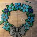 Bügelperlen Vorlagen Blumen Schönste Hama Artkal Beads Krans Av Blommor Wreath Of Flower