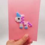 Bügelperlen Vorlagen Einhorn Fabelhaft Karten Basteln Mit Bügelperlen Vorlagen