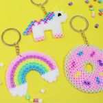 Bügelperlen Vorlagen Einhorn Gut Diy Schlüsselanhänger Aus Bügelperlen Einfache Geschenk Idee