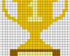 Bügelperlen Vorlagen Fussball Großartig Winner Trophy Cup Perler Bead Pattern