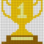 Bügelperlen Vorlagen Fussball Großartig Winner Trophy Cup Perler Bead Pattern