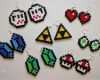 Bügelperlen Vorlagen Herz Erstaunlich Nintendo Ohrringe Aus Bügelperlen Rubine Zelda Triforce