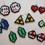 Bügelperlen Vorlagen Herz Erstaunlich Nintendo Ohrringe Aus Bügelperlen Rubine Zelda Triforce