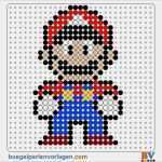 Bügelperlen Vorlagen Mario Wunderbar Bügelperlen Vorlage Anleitung 1 Super Mario Bros