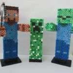 Bügelperlen Vorlagen Minecraft Genial Minecraft Steve Creeper Zombie 3d Perler Beads