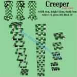 Bügelperlen Vorlagen Minecraft Schönste Minecraft Creeper 3d Perler Beads Hama Beads Pyssla