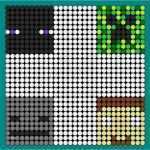 Bügelperlen Vorlagen Minecraft Schönste Minecraft Faces Enderman Creeper Skeleton and Herobrine